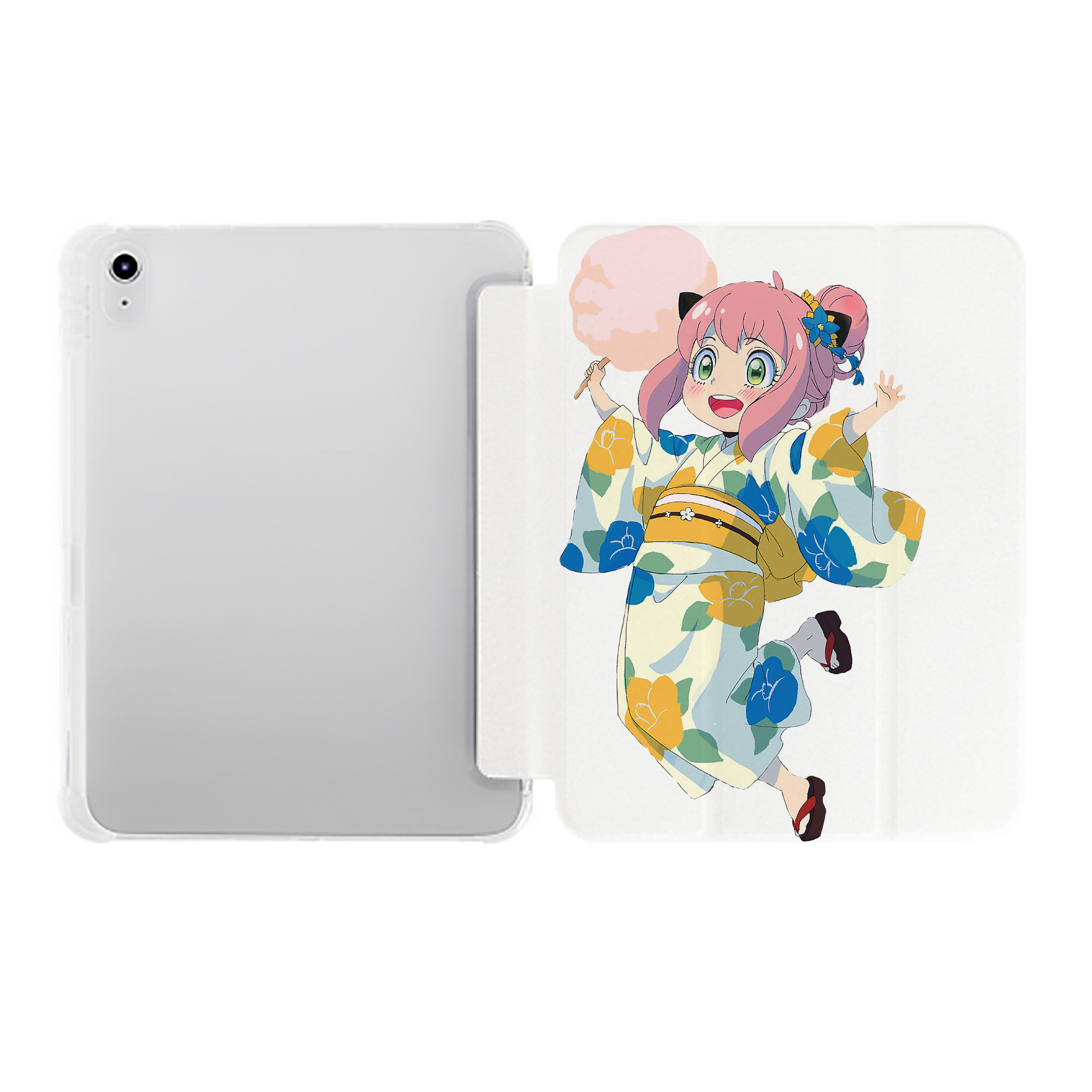 （画像用） SPY×FAMILY间谍家家酒 IPad ケース ペン収納付き 三つ折りスタンド PUレザー×シリコン 対応機種9.5/10.5/10.9インチ